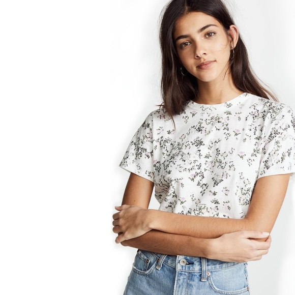 rag and bone floral tee